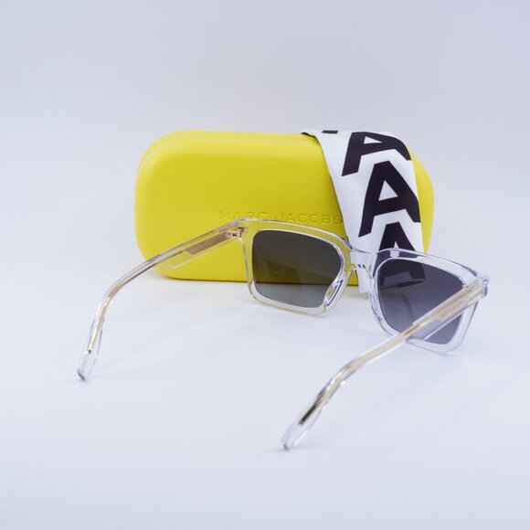 Marc Jacobs MARC 719/S 0900 9O Square Sunglasses - Crystal\Dark Grey Gradient - Picture 9 of 9